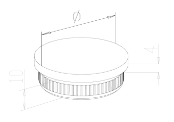 End Caps - Model 0800 CAD Drawing